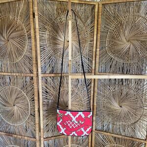 Brighton Red and Green Christmas Dove Crossbody Purse